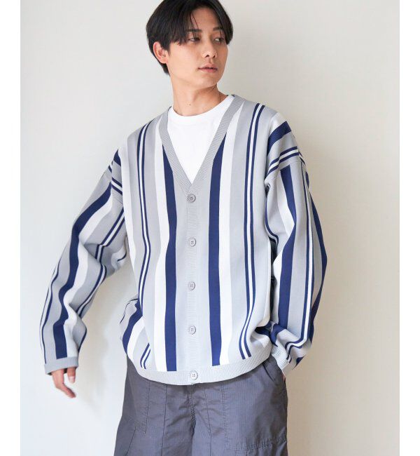 VENCE share style「NOBLE PRODUCT ノーブルプロダクト 総柄ニットカーディガン」|カーディガン|