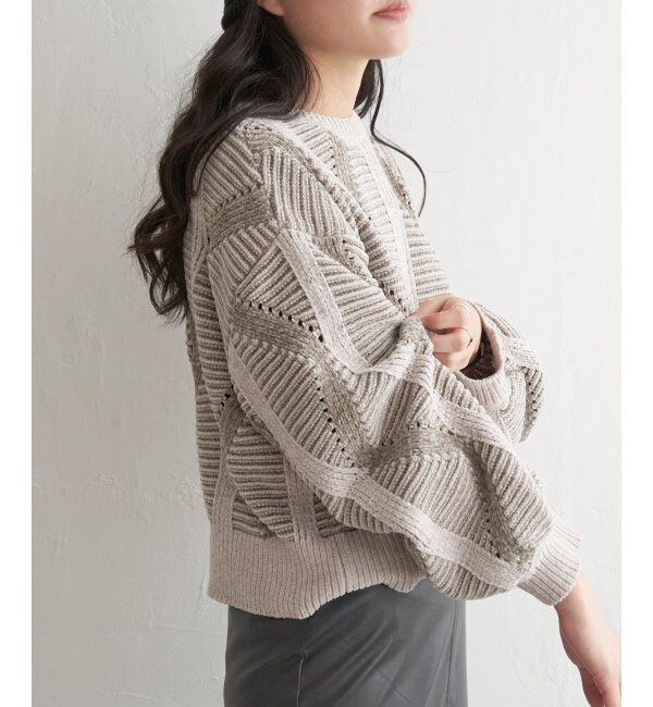 VENCE share style「モールジャガードニットプルオーバー」|ニット・セーター|
