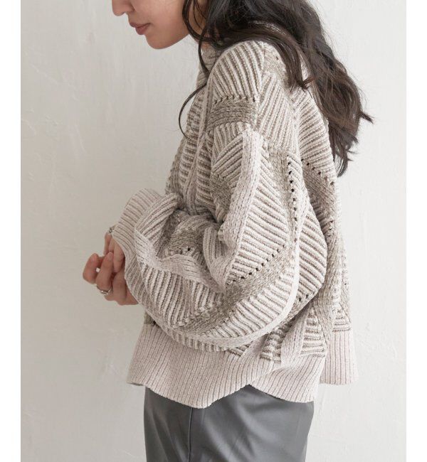 VENCE share style「モールジャガードニットプルオーバー」|ニット・セーター|