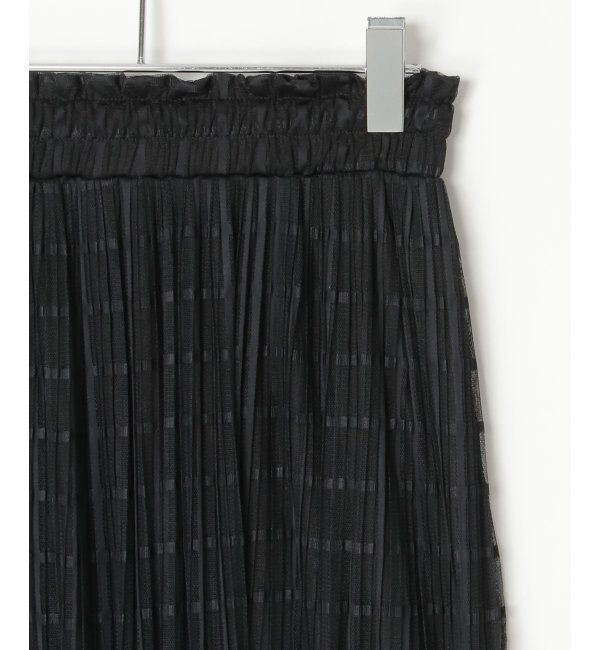 VENCE share style「チェック柄チュールスカート」|スカート|