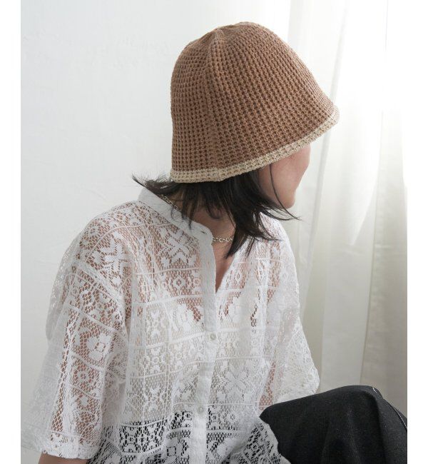 VENCE share style「トリミングニットサーモハット」|その他|