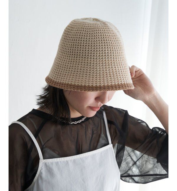 VENCE share style「トリミングニットサーモハット」|その他|