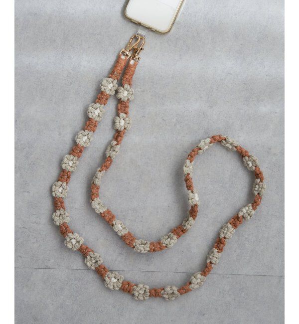 VENCE share style「ロングマクラメフラワーストラップ」|その他|