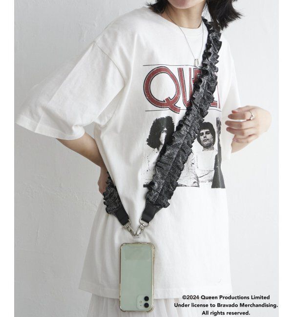 VENCE share style「ラメギャザーストラップ」|ネックレス|ブラック