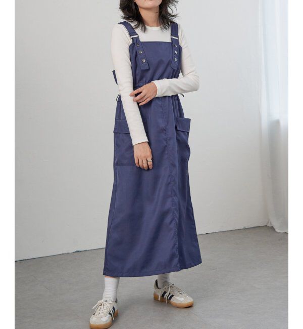 VENCE share style「ツイルカーゴジャンスカ」|スカート|ブルー