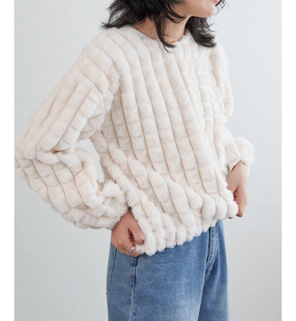 VENCE share style「フェイクファーポップコーンプルオーバー」|その他|