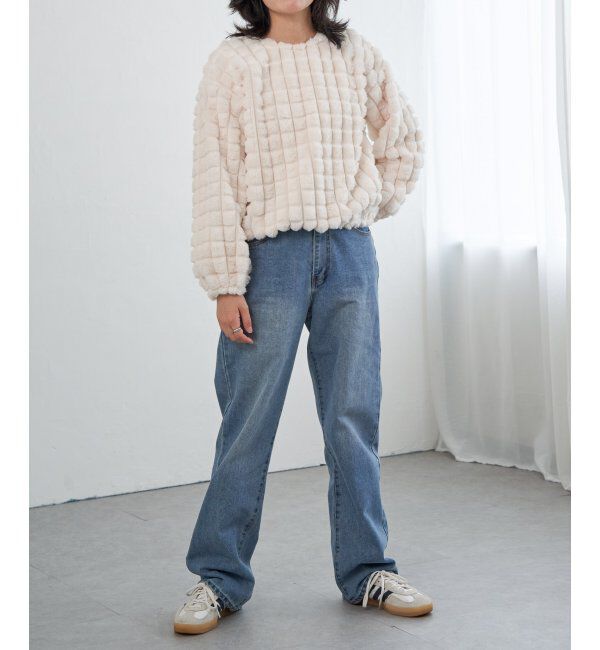 VENCE share style「フェイクファーポップコーンプルオーバー」|その他|