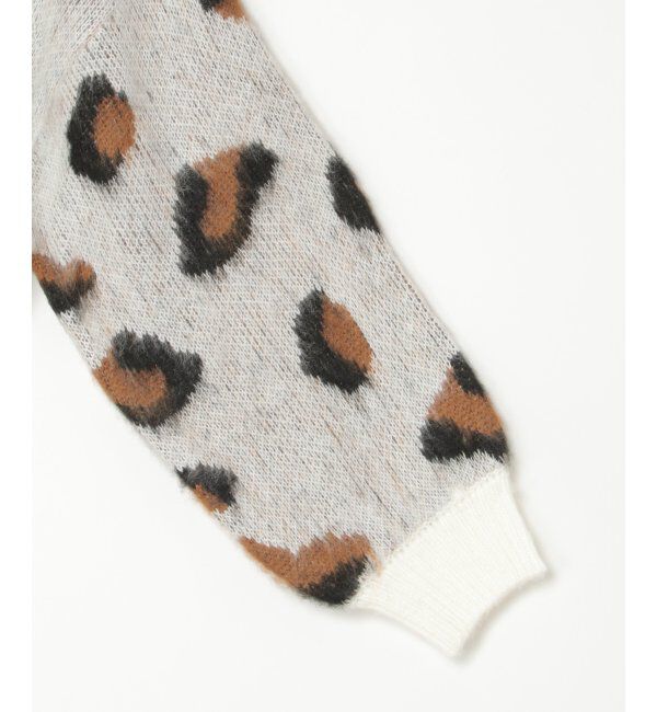 VENCE share style「ヒョウ柄ショートガーディガン」|カーディガン|