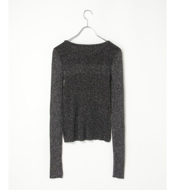 VENCE share style「ラメリブ指あきクルーネックプルオーバー」|タンクトップ|