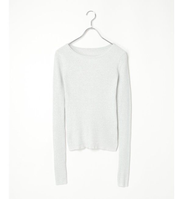 VENCE share style「ラメリブ指あきクルーネックプルオーバー」|タンクトップ|アイボリー