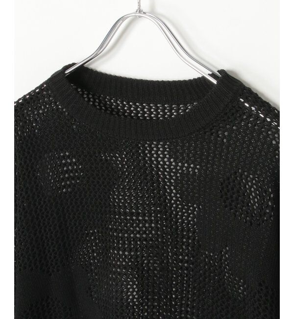 VENCE share style「7Gシアー花柄ジャガードプルオーバー」|ニット・セーター|