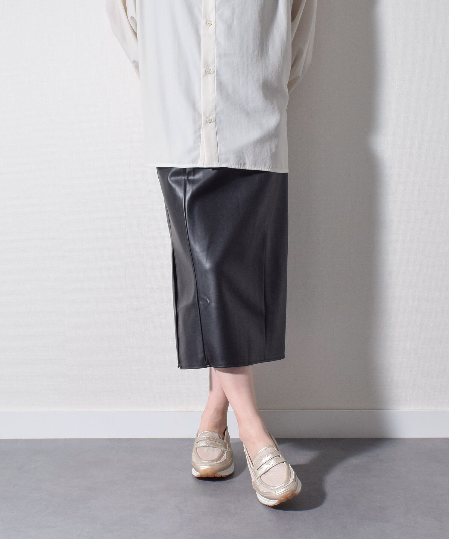 IMPORT SELECT「【bussola】撥水ローファースニーカー(955402)」|レインシューズ|