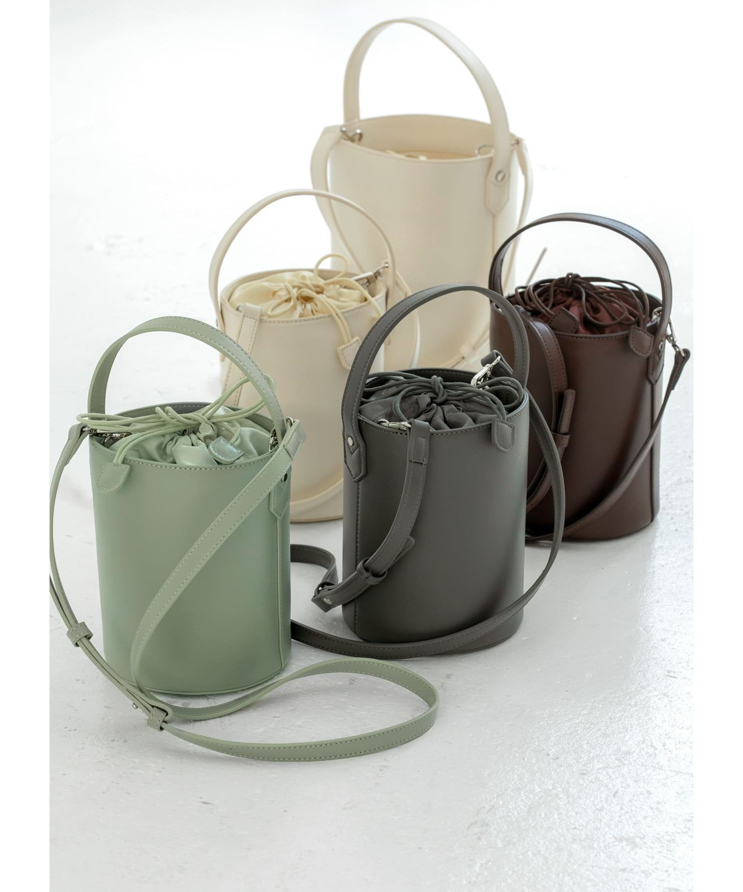 STYLE DELI「2WAY筒形スモールバケツバッグ」|ハンドバッグ|