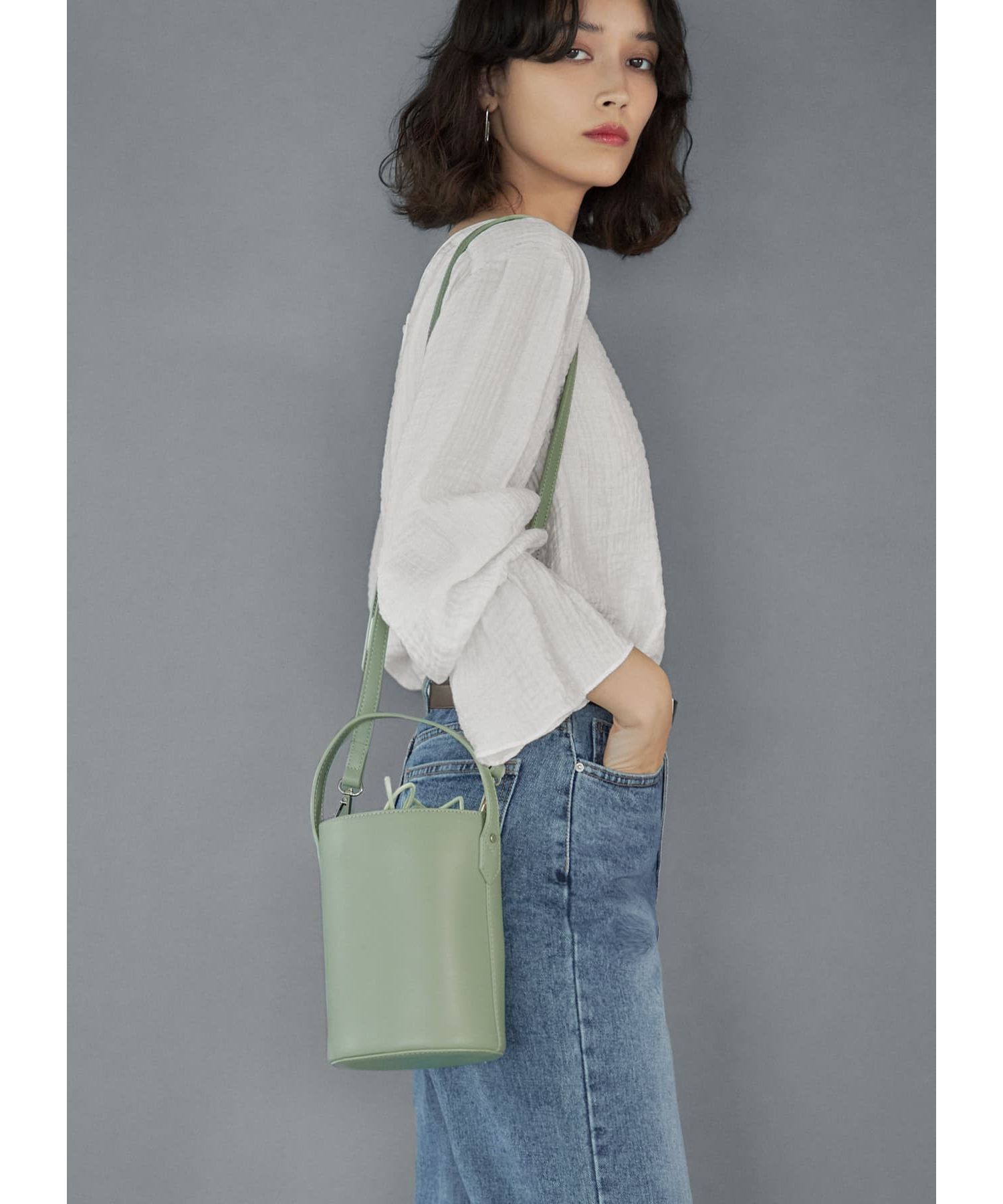 STYLE DELI「2WAY筒形スモールバケツバッグ」|ハンドバッグ|