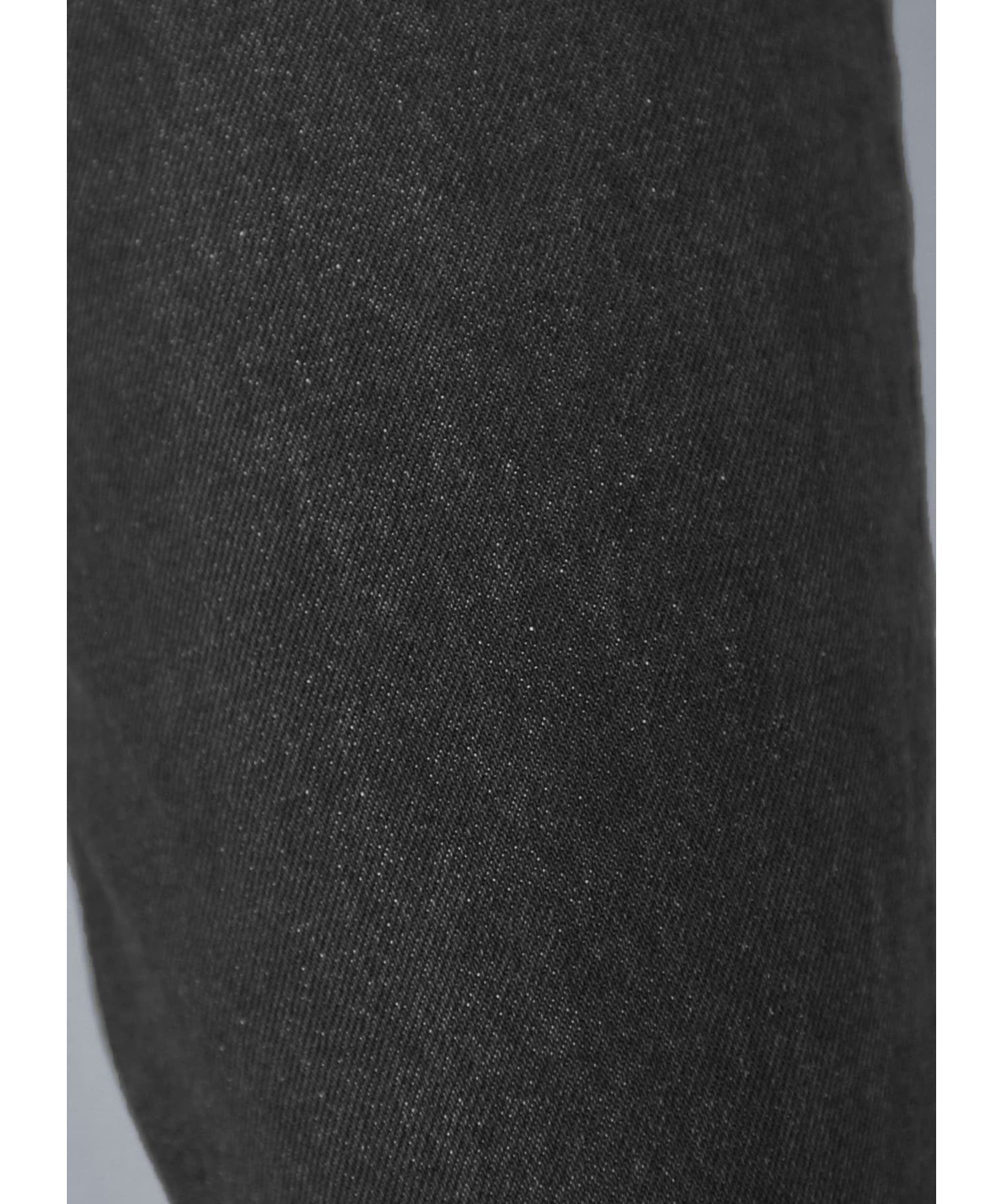 STYLE DELI「裾スリットブラックストレートデニム」|デニム|