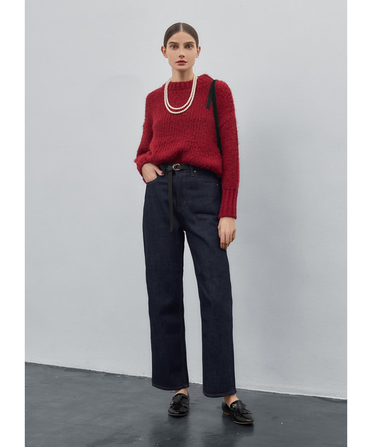 STYLE DELI「結ぶロングレザーベルト20mm／GD金具」|ベルト|