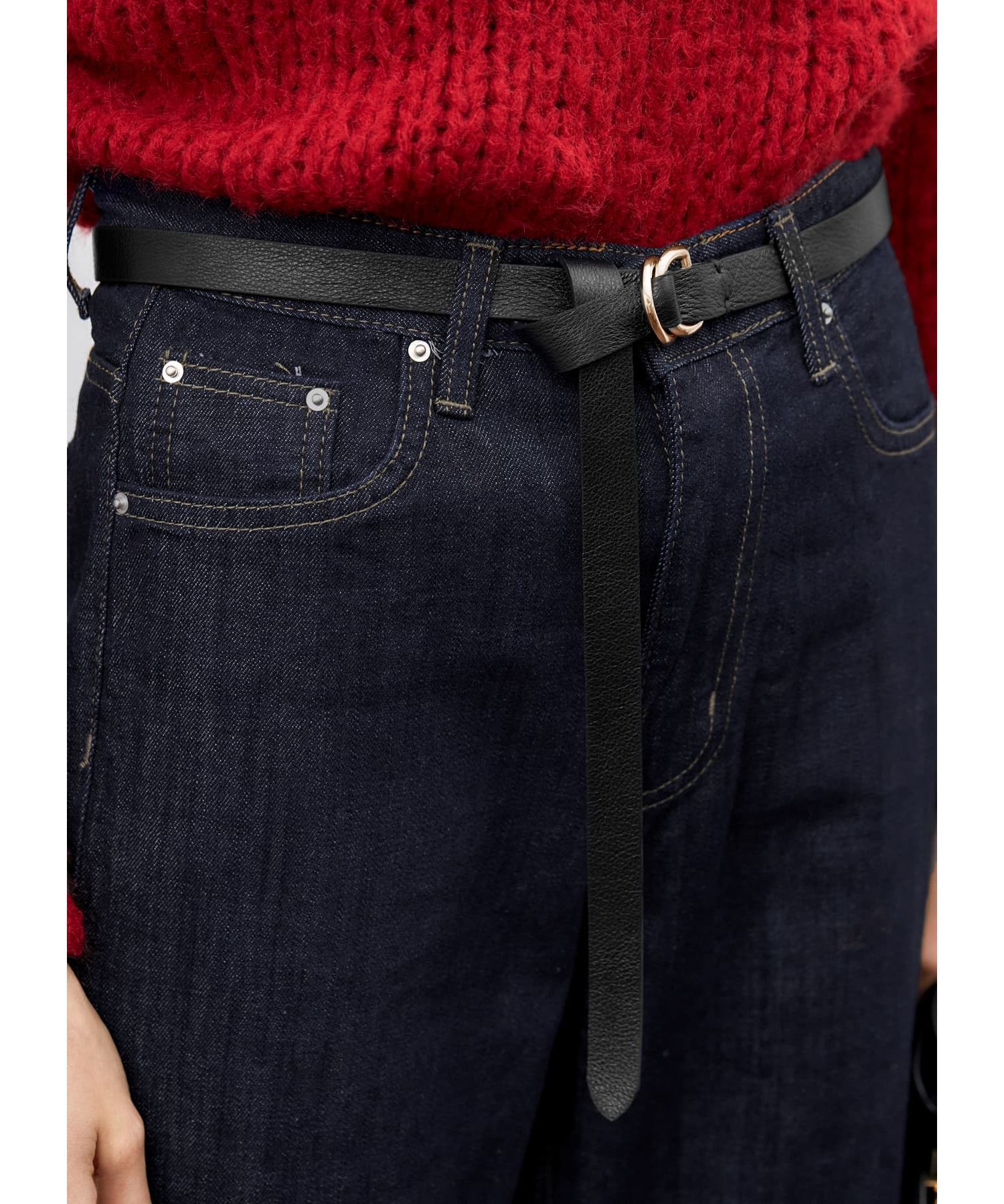 STYLE DELI「結ぶロングレザーベルト20mm／GD金具」|ベルト|