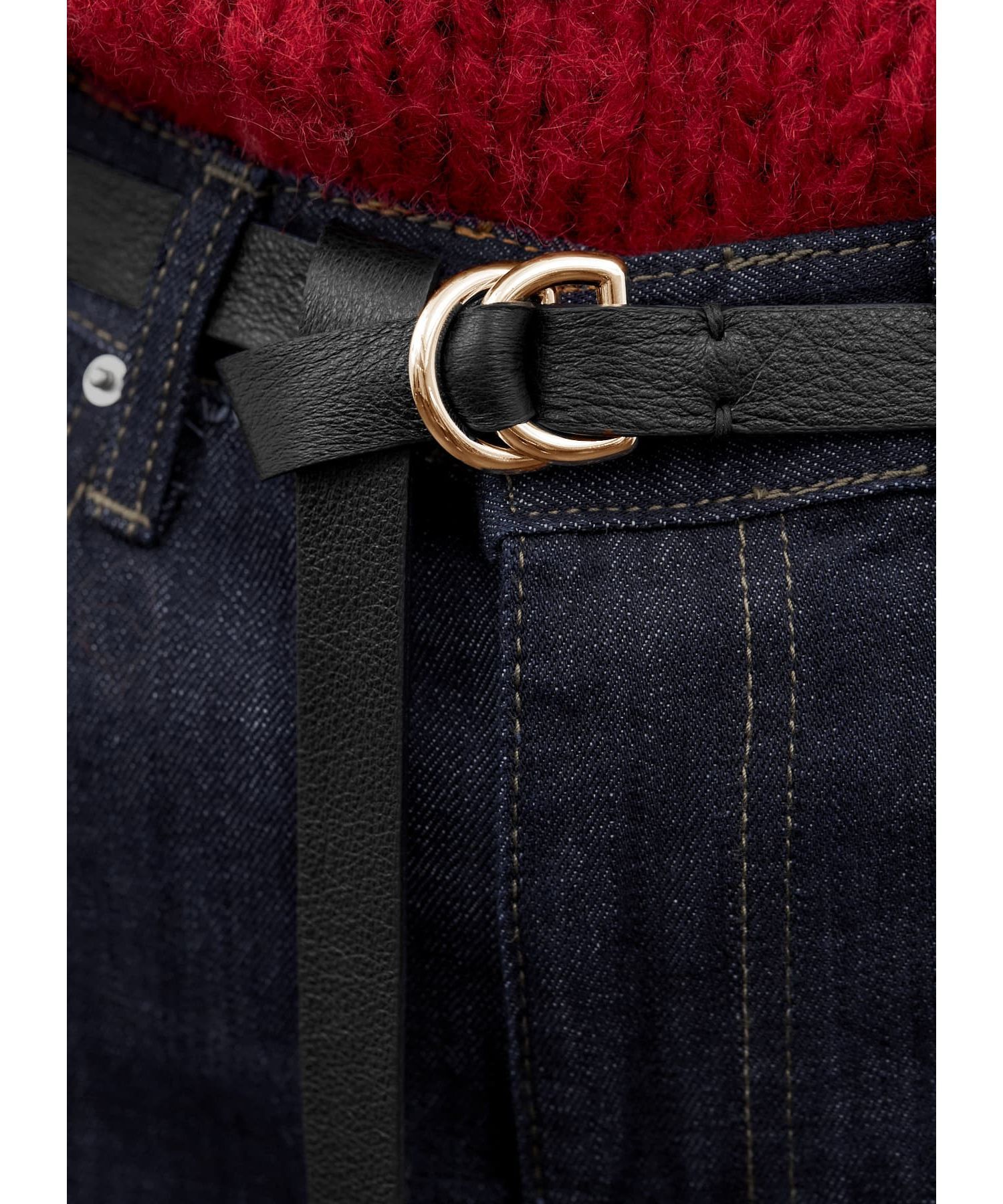 STYLE DELI「結ぶロングレザーベルト20mm／GD金具」|ベルト|