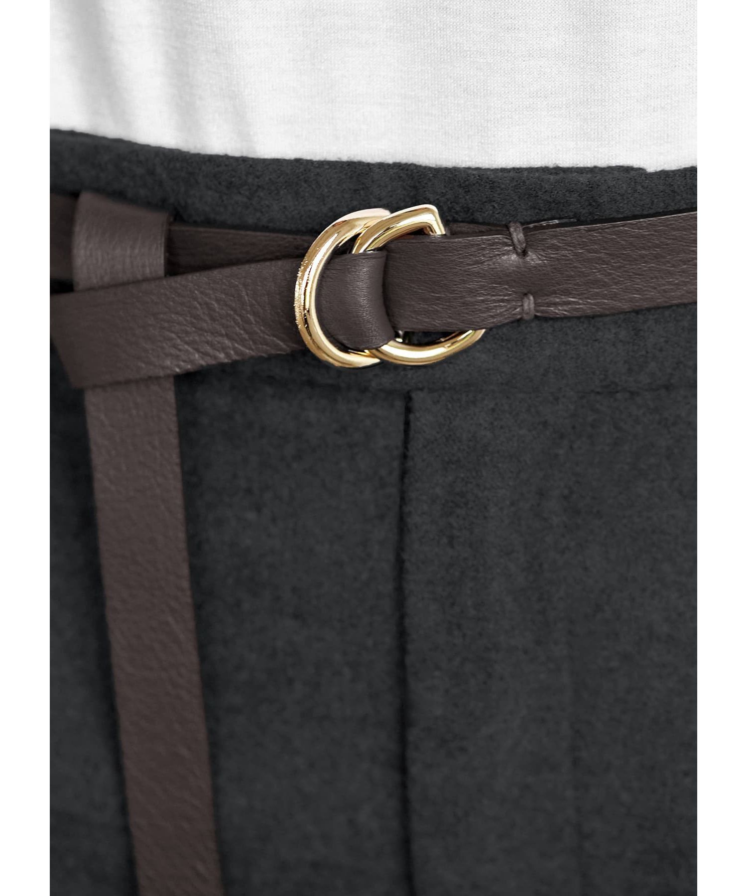 STYLE DELI「結ぶロングレザーベルト20mm／GD金具」|ベルト|