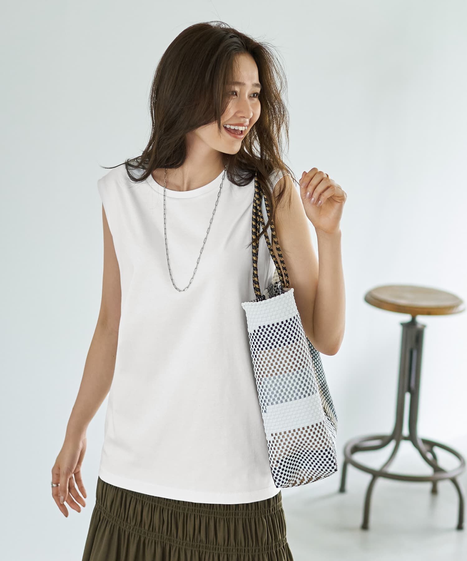 STYLE DELI「２wayスクエアチェーンロングネックレス」|ネックレス|