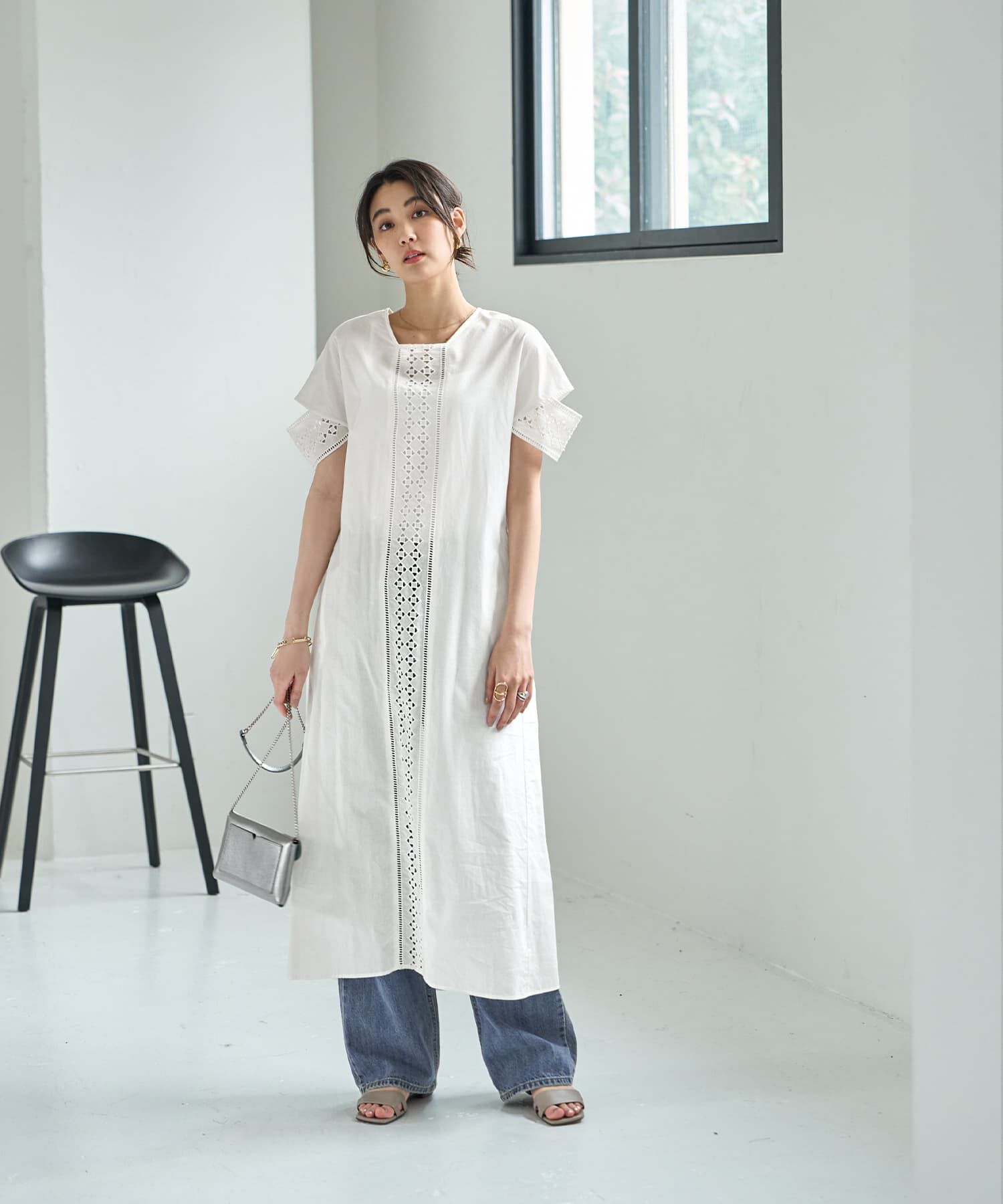 STYLE DELI「【LUXE】コットンレースカバーアップワンピース」|ワンピース|