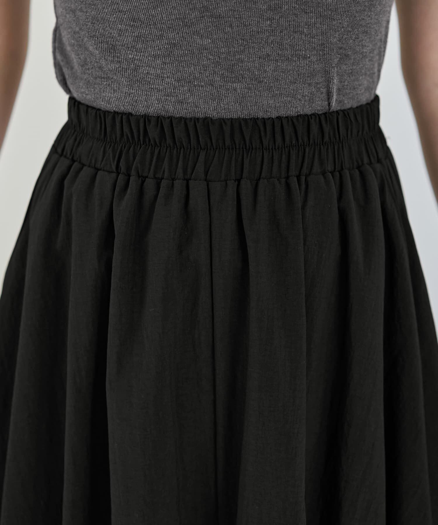 STYLE DELI「【LUXE】マットタフタロングバルーンスカート」|スカート|