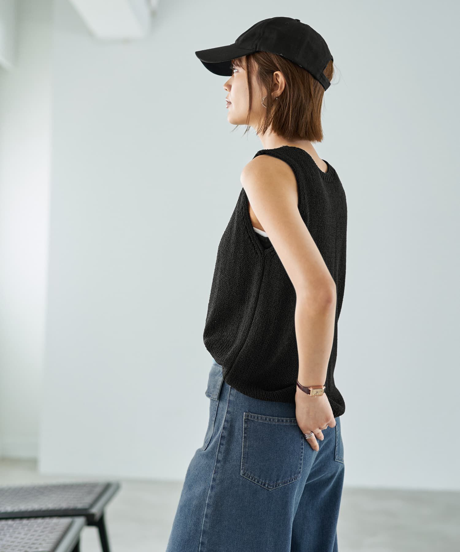 STYLE DELI「エフォートレス落ち感ニットタンクトップ」|ニット・セーター|