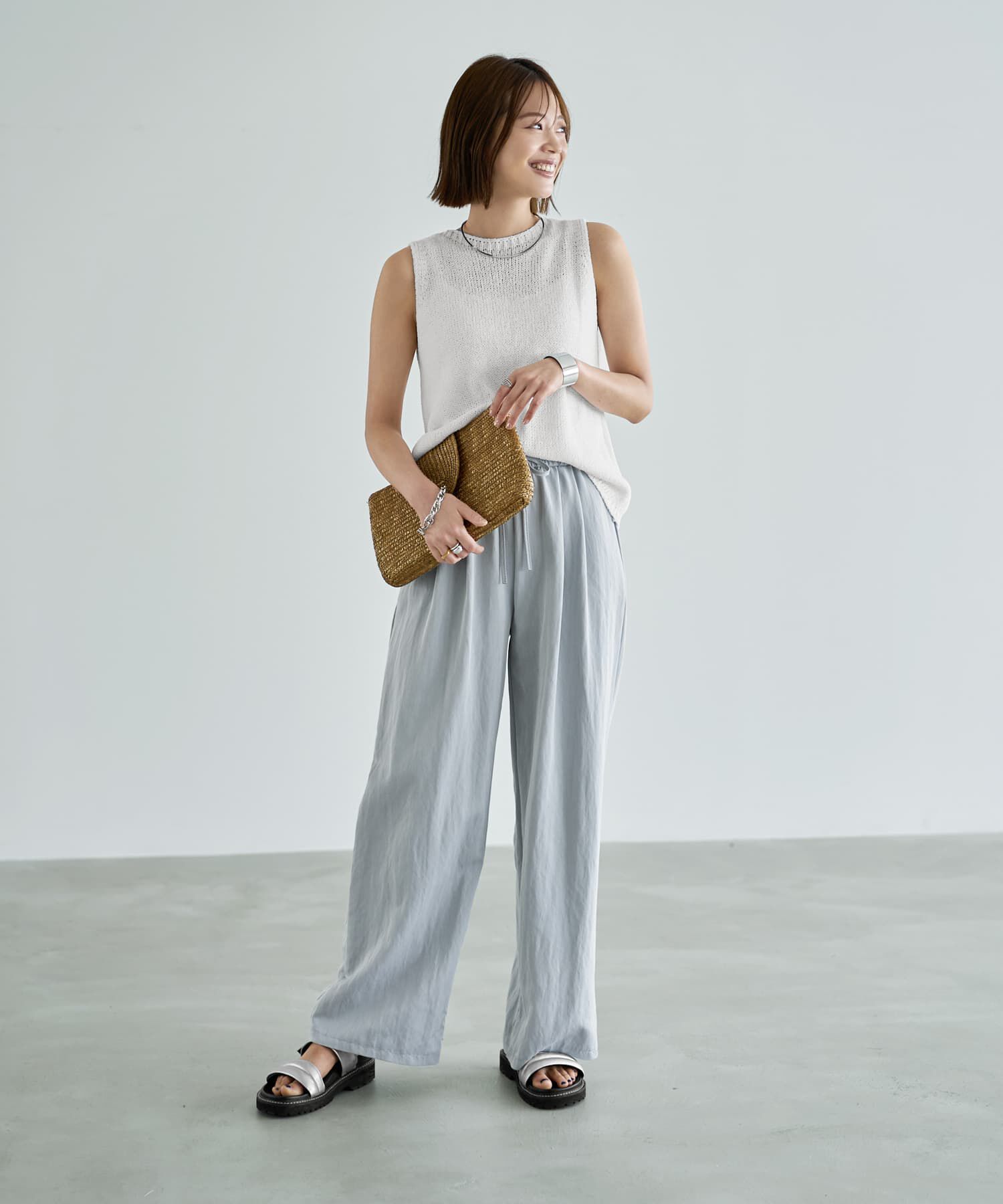 STYLE DELI「エフォートレス落ち感ニットタンクトップ」|ニット・セーター|