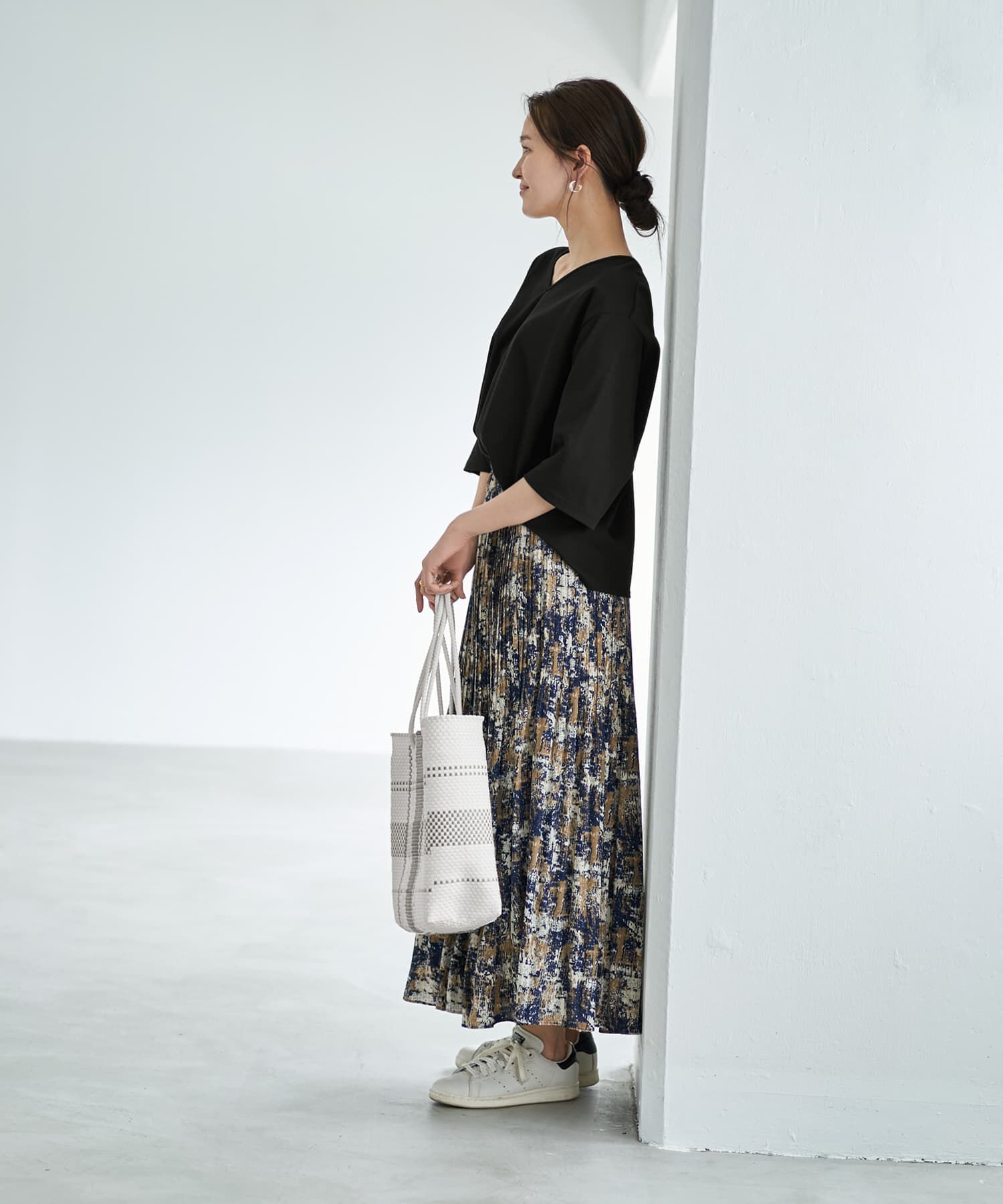 STYLE DELI「【ものづくりJAPAN】DIORAMA 7分袖VネックTシャツ」|Tシャツ・カットソー|