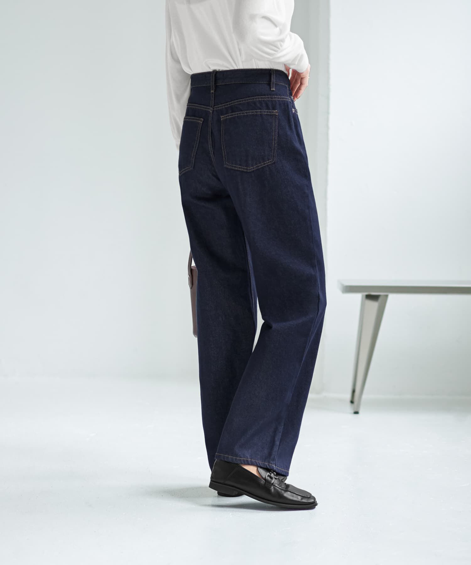 STYLE DELI「ネイビーボーイズストレートデニム」|デニム|