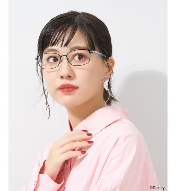  「メガネ Disney PRINCESS アリエル (カジュアルライン) ディズニープリンセス レンズ交換券付」|メガネ|