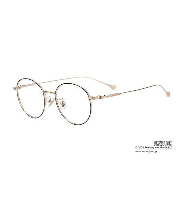  「ボストン型 メガネ | Zoff PEANUTS COLLECTION 4 (ジョープレッピー モデル) スヌーピー  レンズ交換券付」|メガネ|