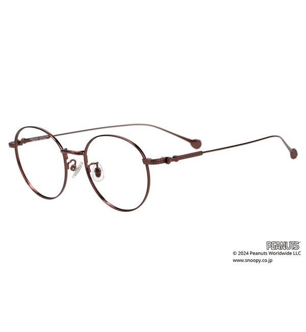  「ボストン型 メガネ | Zoff PEANUTS COLLECTION 4 (ジョープレッピー モデル) スヌーピー  レンズ交換券付」|メガネ|
