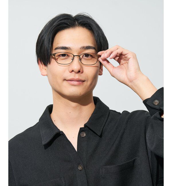  「ウェリントン型 メガネ | メタル 大人可愛い 伊達メガネ レディース レンズ交換券付」|メガネ|薄ブラウン