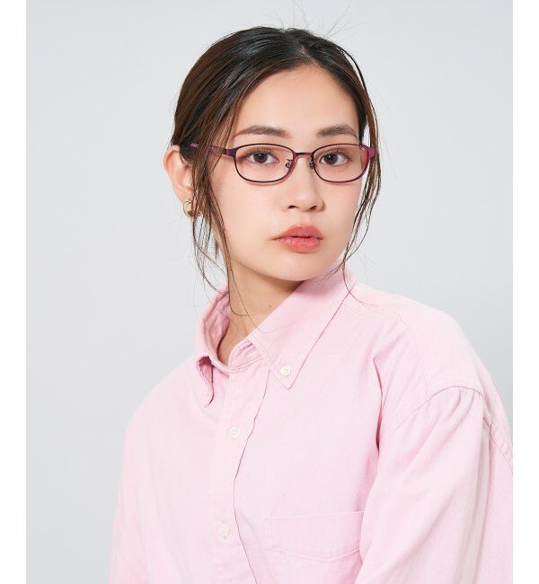  「ウェリントン型 メガネ | メタル 大人可愛い 伊達メガネ レディース レンズ交換券付」|メガネ|