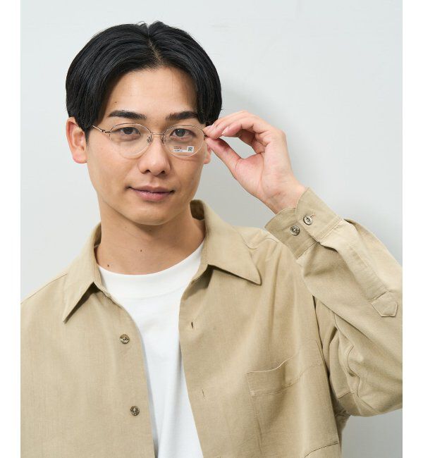  「ボストン型 メガネ | メタル 大人可愛い 伊達メガネ レディース レンズ交換券付」|メガネ|