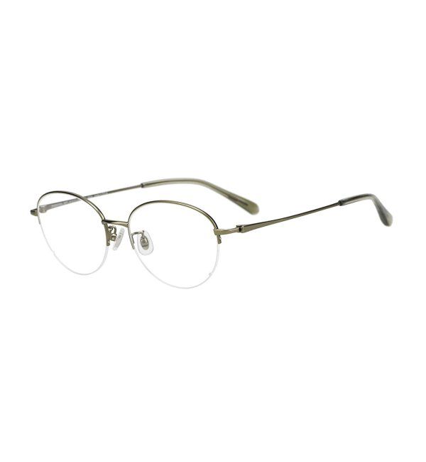  「ボストン型 メガネ | メタル 大人可愛い 伊達メガネ レディース レンズ交換券付」|メガネ|