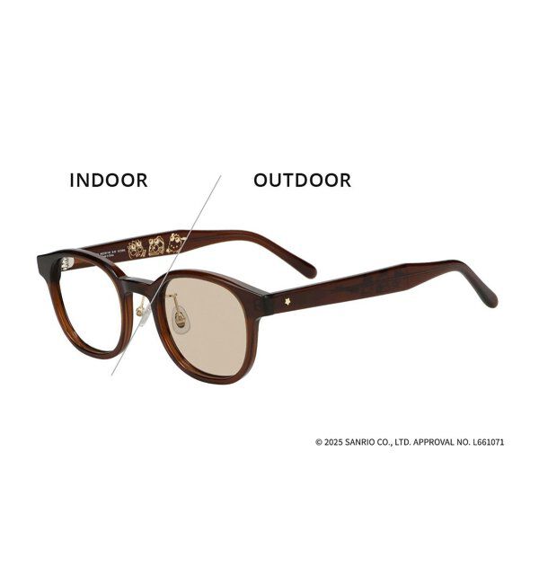  「【WEB限定】Zoff｜はぴだんぶい 調光サングラス｜紫外線で色が変わる 紫外線対策 UVカット｜グッズ  」|サングラス|