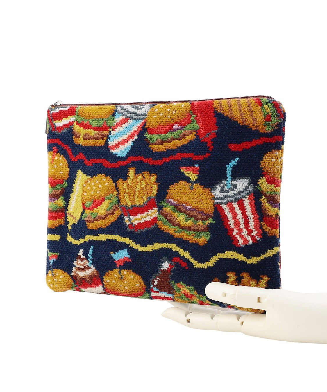 LOVERARY BY FEILER「バーガーショップ　フラットポーチM　L/BUR-257128」|ポーチ|