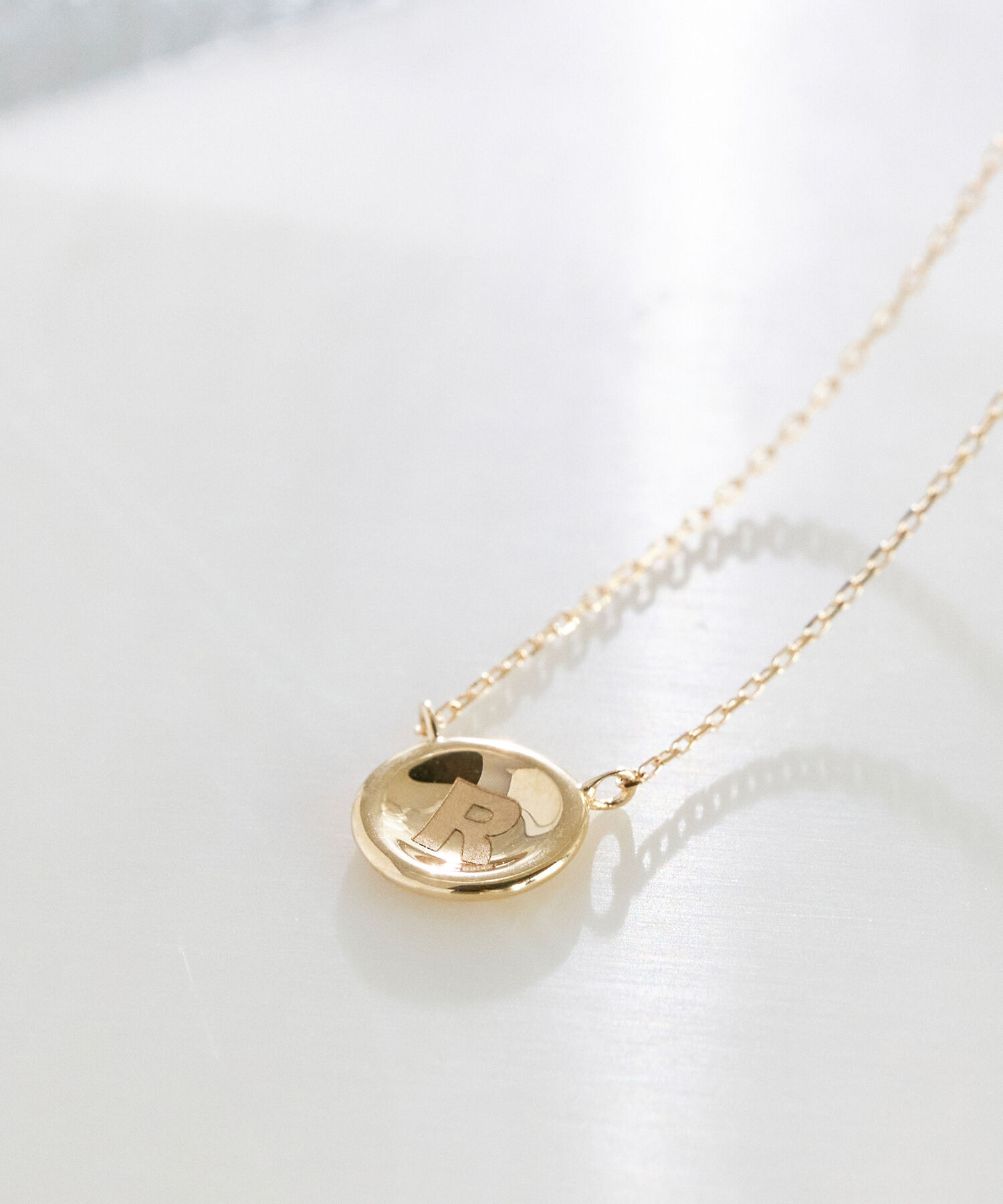 JUPITER「【K10】イニシャルコインネックレス」|ネックレス|