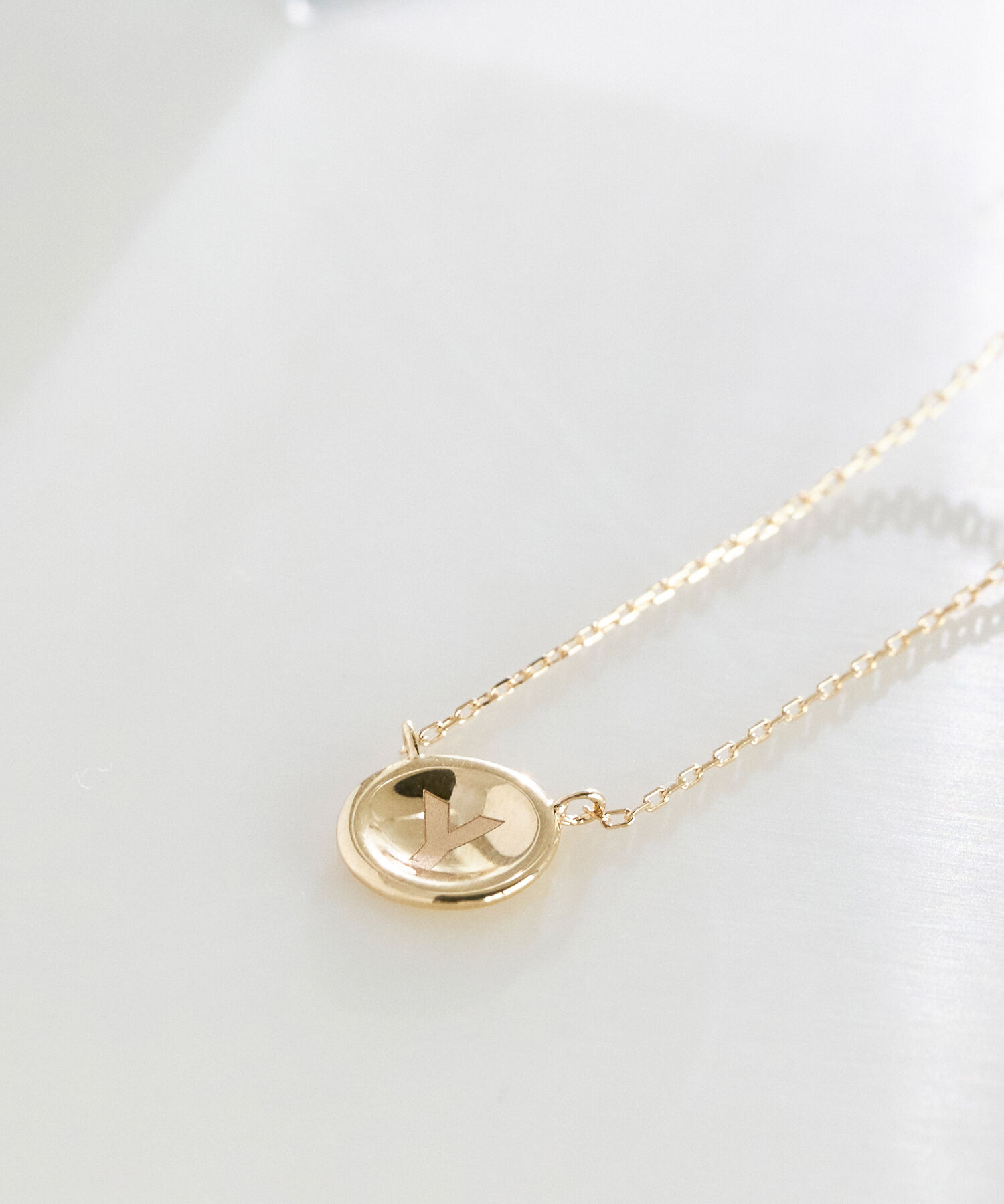JUPITER「【K10】イニシャルコインネックレス」|ネックレス|