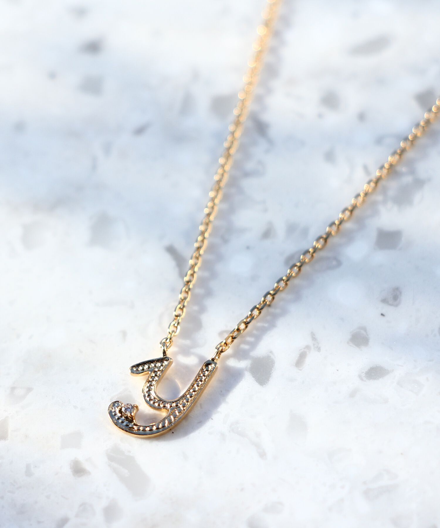 JUPITER「【SV】イニシャルダイヤモンドネックレス」|ネックレス|