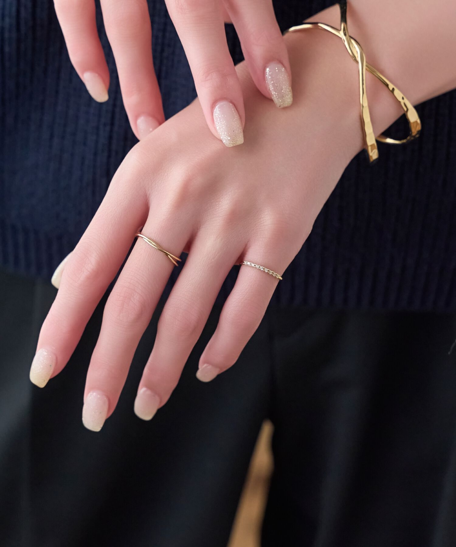 Phoebe「2setラインビジューリング」|リング|