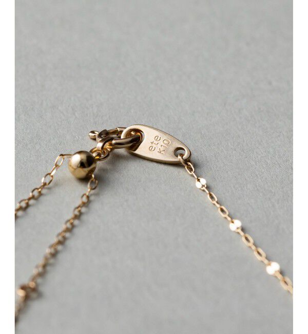 ete「K10YG ペタルチェーン ネックレス」|ネックレス|