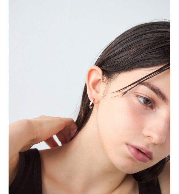 ete「[トリカラー] ボクシー フープピアス」|ピアス|