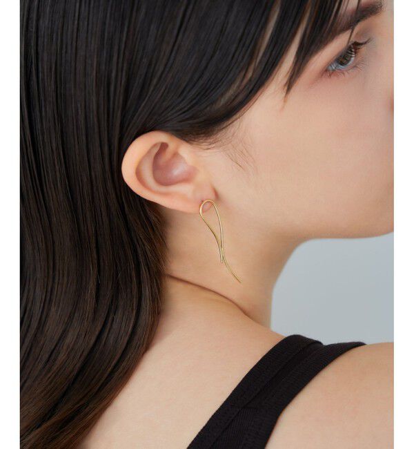 ete「カーヴィーライン ピアス」|ピアス|