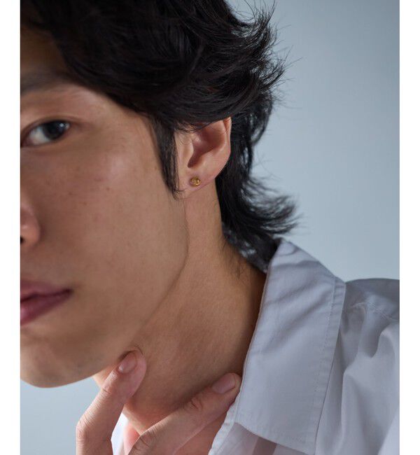 Jouete「[ピンズ] K10YG ピアス ルチレイテッドクォーツ」|ピアス|