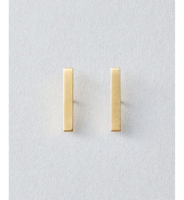 Jouete「[ウェアピアス] プレート」|ピアス|イエローゴールド