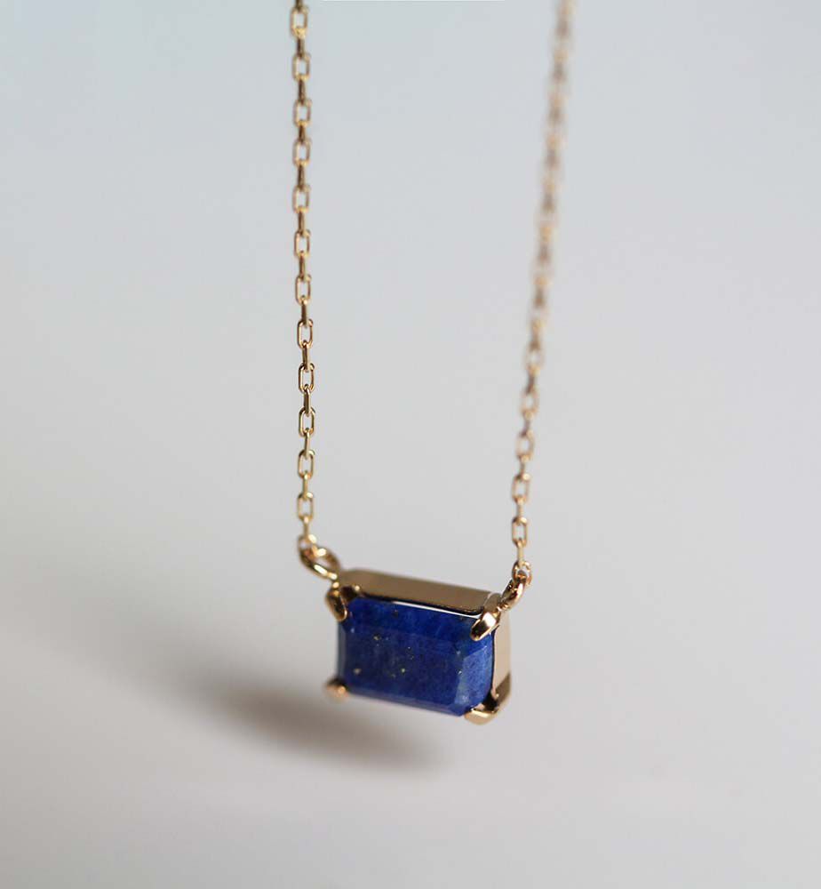  「カラーストーン ネックレス | K10YG」|ネックレス|