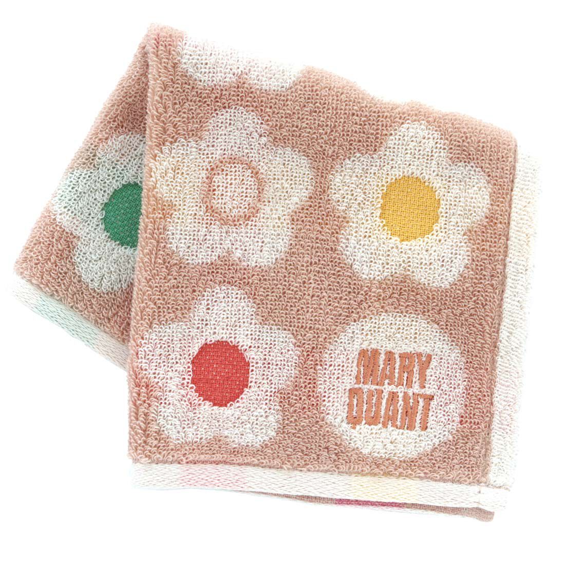  「MARY QUANT タオルハンカチ＜カラフルデイジー＞」|タオル|ベージュ